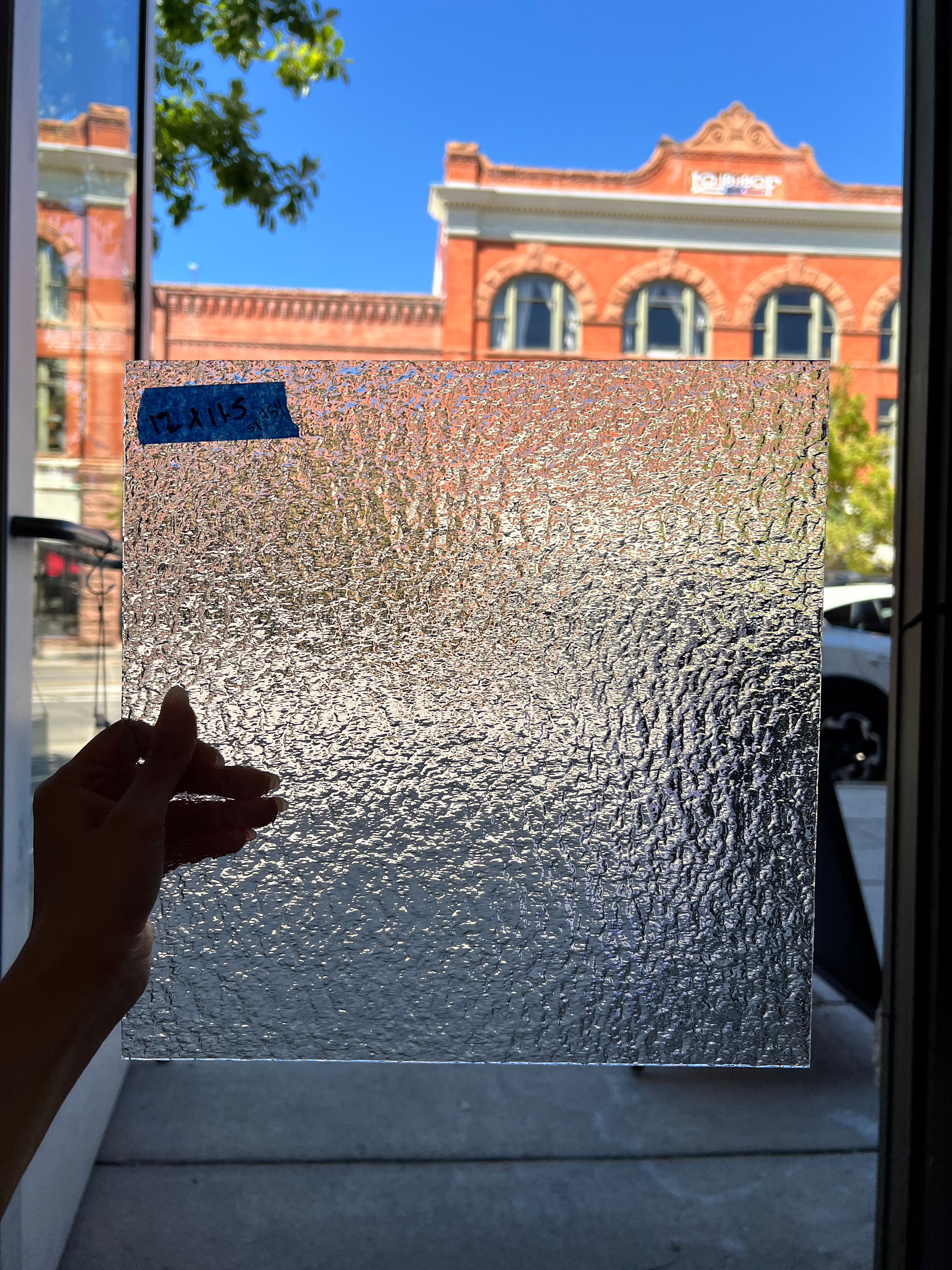 Clear Granite - Spectrum Sheet Glass Colorado Glassworks   