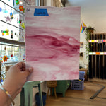 Armstrong Pink and White Wispy Discontinued (S) Sheet Glass Armstrong   