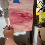 Armstrong Pink and White Wispy Discontinued (S) Sheet Glass Armstrong   