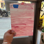 Armstrong Pink and White Wispy Discontinued (S) Sheet Glass Armstrong   
