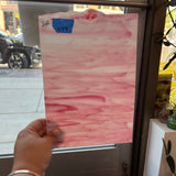 Armstrong Pink and White Wispy Discontinued (S) Sheet Glass Armstrong   