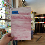 Armstrong Pink and White Wispy Discontinued (S) Sheet Glass Armstrong   