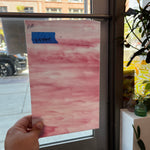 Armstrong Pink and White Wispy Discontinued (S) Sheet Glass Armstrong   