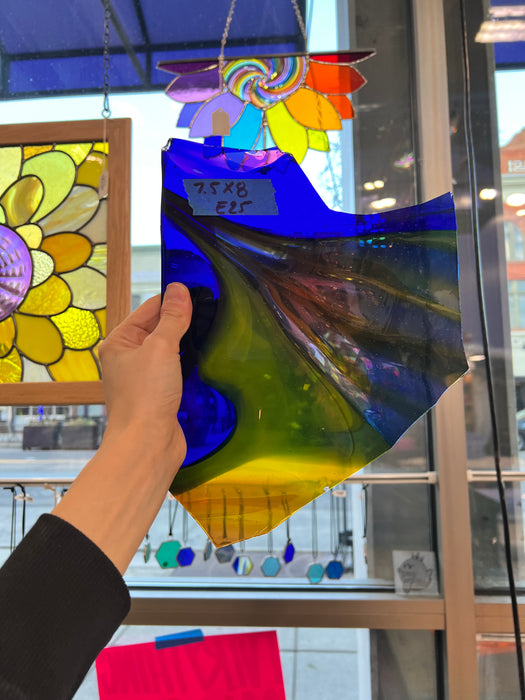 Rainbow Mouth Blown Lamberts Sheet Glass Colorado Glassworks