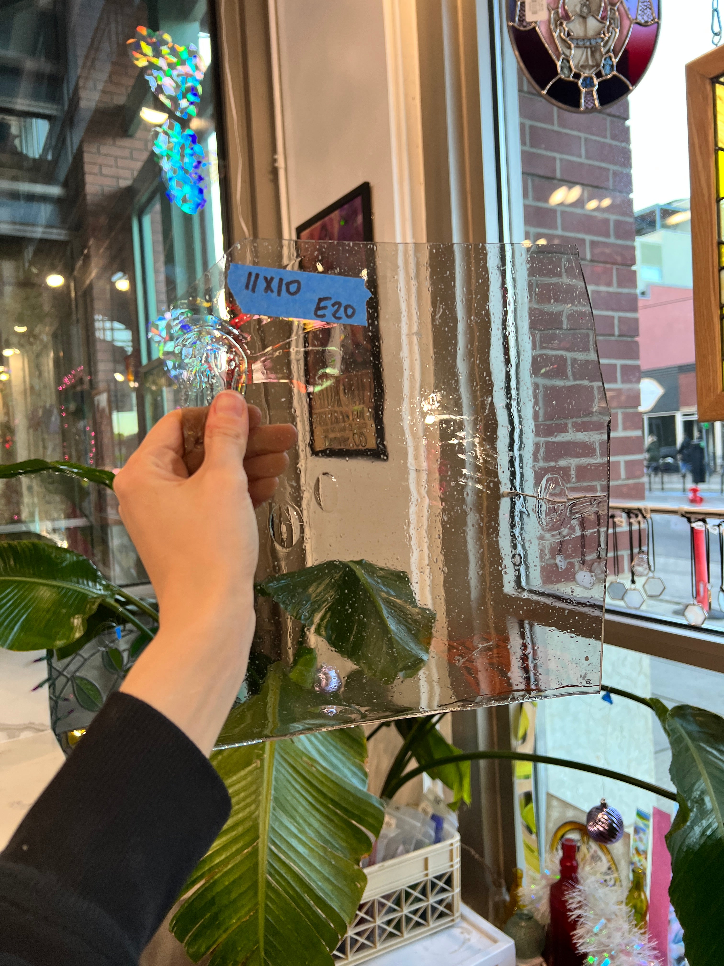 Light Gray Mouthblown Lamberts Sheet Glass Colorado Glassworks