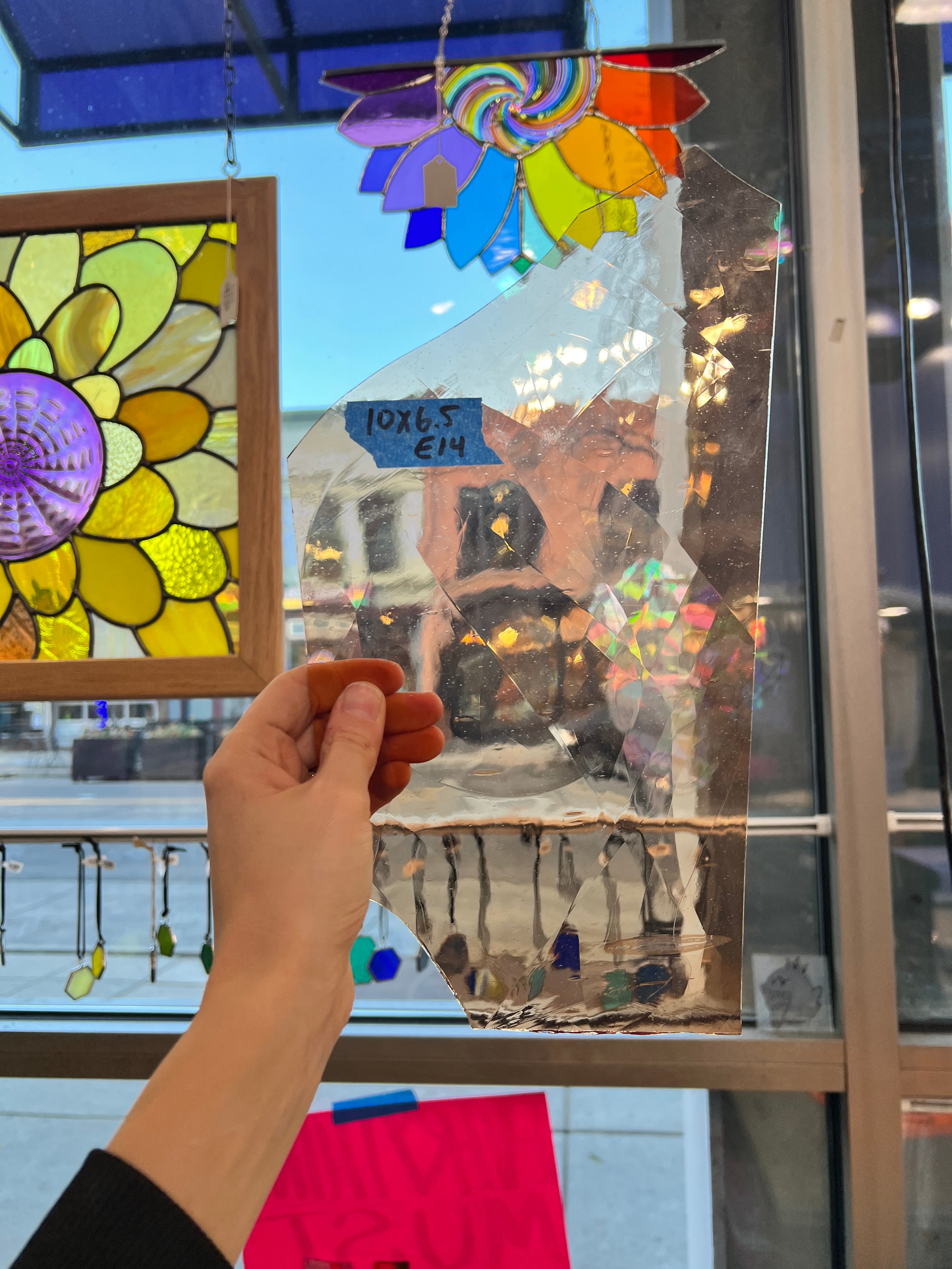 Peach Mouth Blown Fremont Sheet Glass Colorado Glassworks