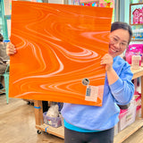 NEW Creamsicle Fuser Reserve Oceanside Fusible 96 COE (OGT FR98F) Sheet Glass Colorado Glass Works