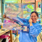 NEW Whispering Lotus Fuser Reserve Oceanside Fusible 96 COE (OGT FR91F) Sheet Glass Colorado Glass Works
