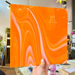 NEW Creamsicle Fuser Reserve Oceanside Fusible 96 COE (OGT FR98F) Sheet Glass Colorado Glass Works