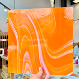 NEW Creamsicle Fuser Reserve Oceanside Fusible 96 COE (OGT FR98F) Sheet Glass Colorado Glass Works