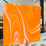 NEW Creamsicle Fuser Reserve Oceanside Fusible 96 COE (OGT FR98F) Sheet Glass Colorado Glass Works