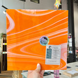 NEW Creamsicle Fuser Reserve Oceanside Fusible 96 COE (OGT FR98F) Sheet Glass Colorado Glass Works