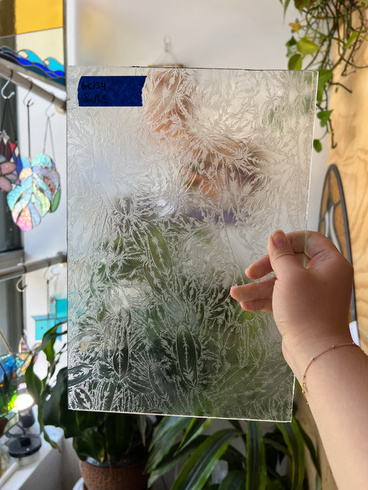 Clear Glue Chip Sheet Glass Colorado Glassworks GC134 (8x11.5in)