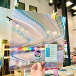 NEW Whispering Lotus Fuser Reserve Oceanside Fusible 96 COE (OGT FR91F) Sheet Glass Colorado Glass Works