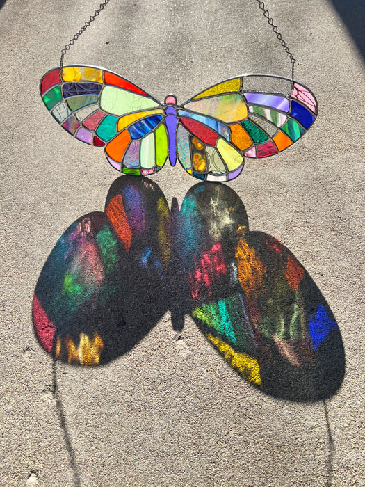 Large Patchwork Butterfly Finished Pieces Colorado Glassworks