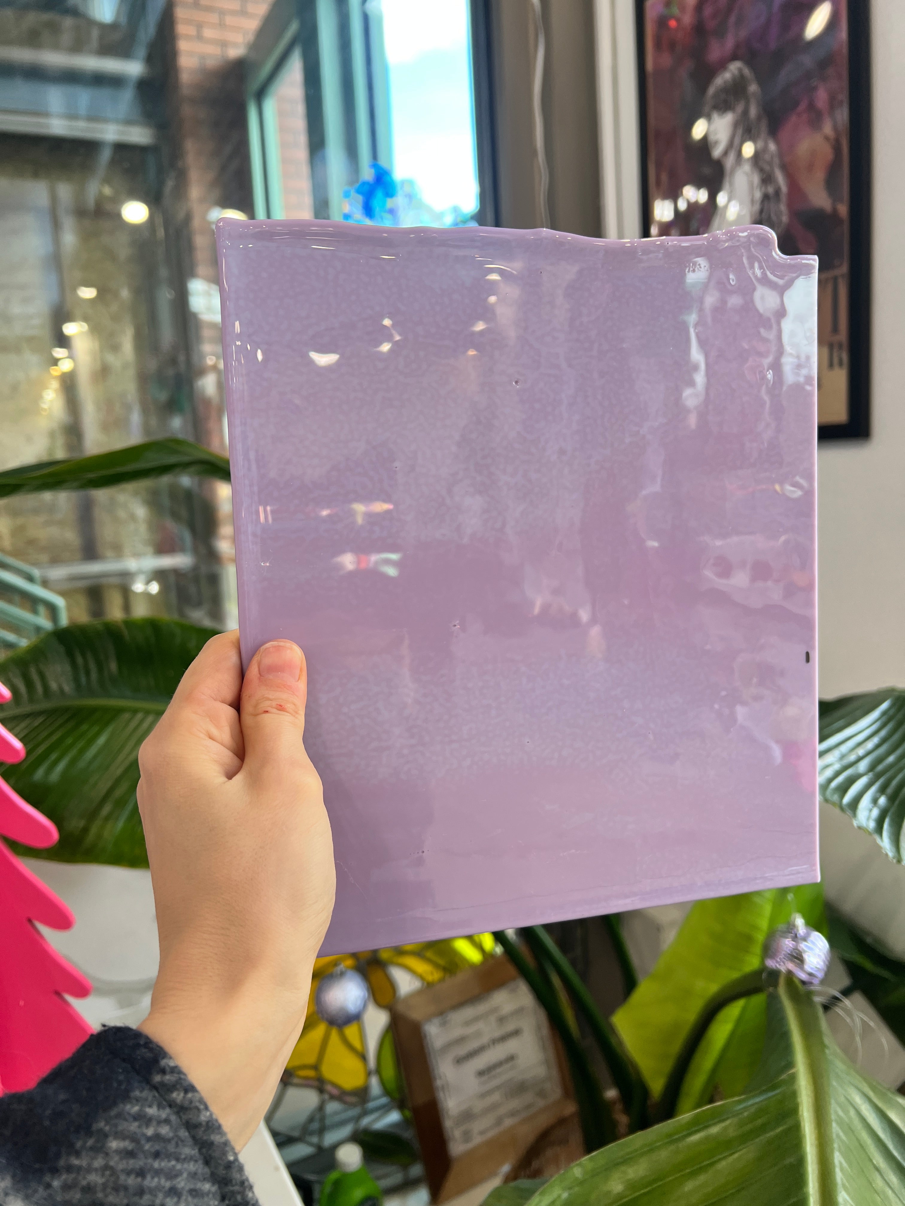 NEW! Purple Blush (Striker) Opal Double Roll Fusible 90 COE Colorado Glass Works