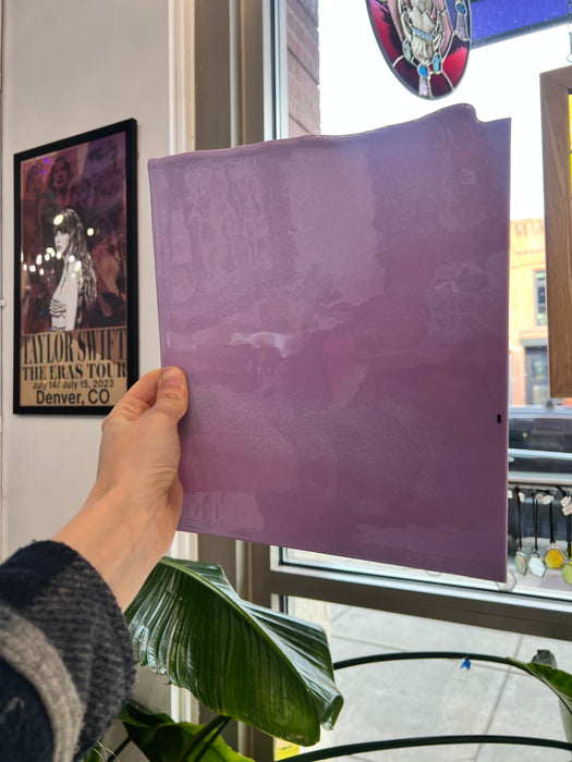 NEW! Purple Blush (Striker) Opal Double Roll Fusible 90 COE Colorado Glass Works