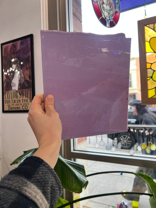 NEW! Purple Blush (Striker) Opal Double Roll Fusible 90 COE Colorado Glass Works