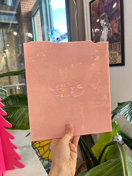 NEW! Peach Blush (Striker) Opal Double Roll Fusible 90 COE Sheet Glass Colorado Glassworks