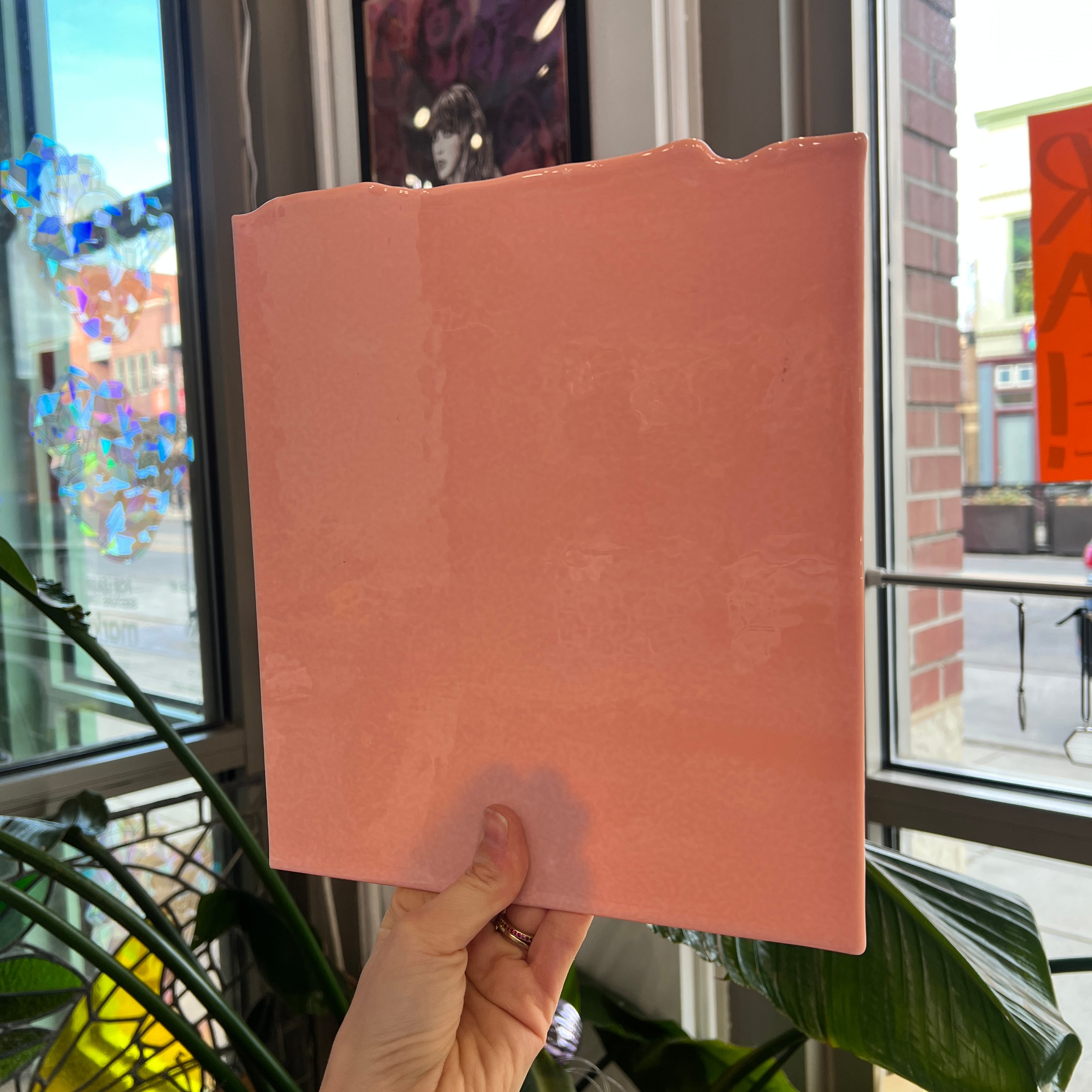 NEW! Peach Blush (Striker) Opal Double Roll Fusible 90 COE Sheet Glass Colorado Glassworks