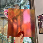 Light Coral Striker Double Roll Rainbow Iridized Fusible 90 COE Sheet Glass Colorado Glassworks