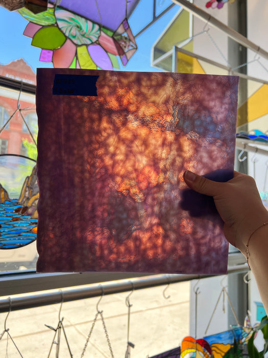 Vintage Purple Single Roll Bullseye Sheet Glass Colorado Glassworks