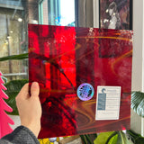 NEW! Antelope Canyon (Opal Art, Transparent Cherry Red with Sunflower Opal) Fusers Reserve System 96 Fusible 96 COE Sheet Glass Colorado Glassworks