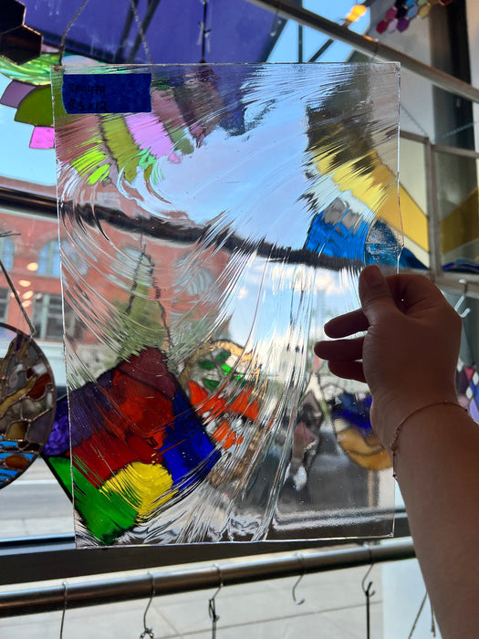 Champaign Baroque Spectrum Sheet Glass Colorado Glassworks