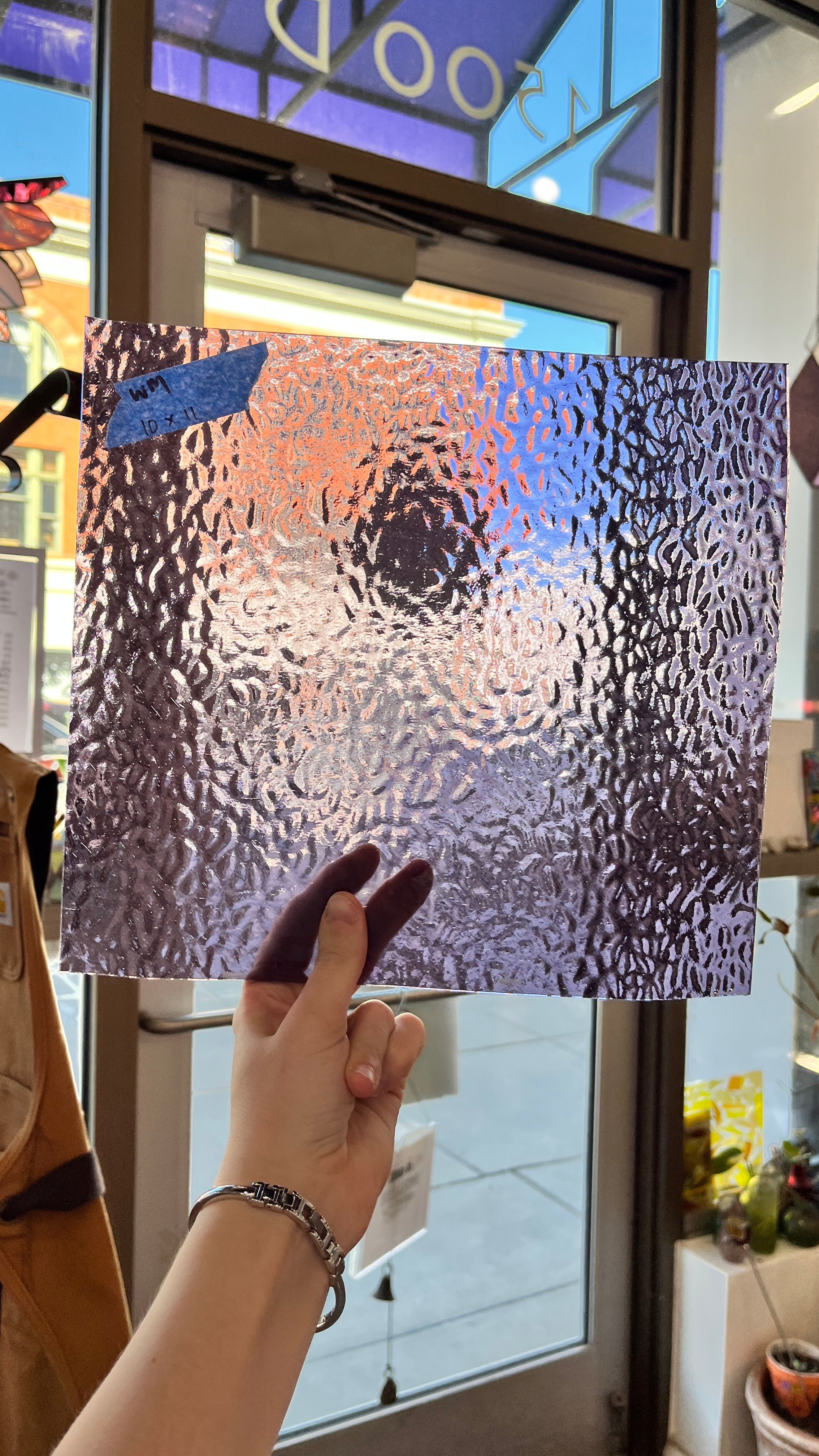 Lilac Purple Transparent English Muffle Wissmach (EM218) Sheet Glass Colorado Glass Works