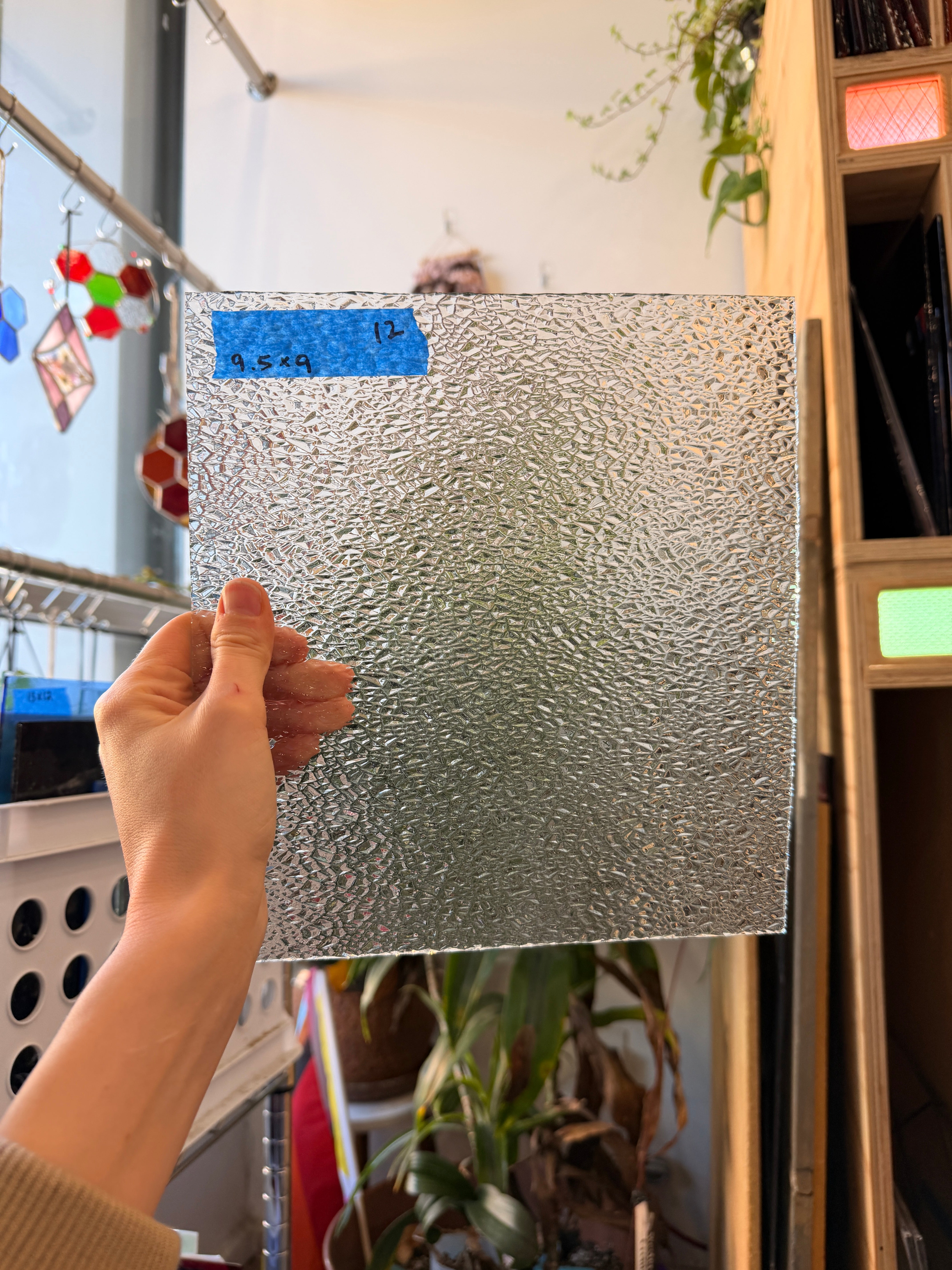 Clear Icicle Spectrum Sheet Glass Colorado Glassworks