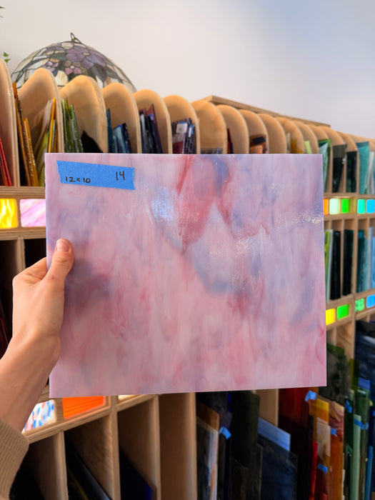 Pink Blue Opaque Kokmomo Colorado Glassworks