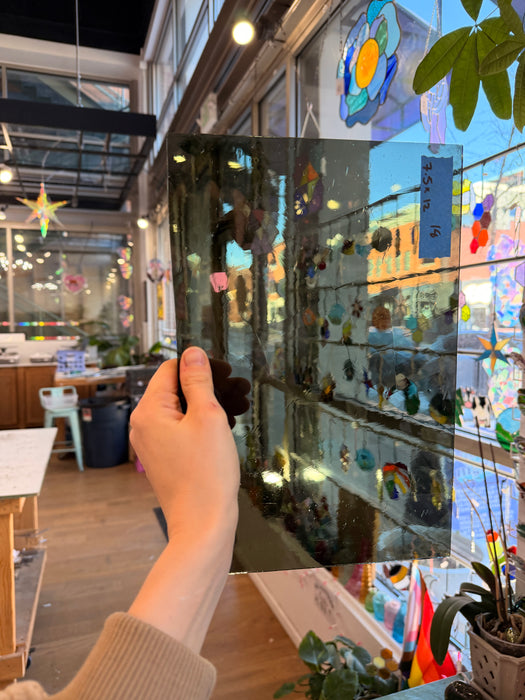 Smokey Gray Antique GNA Sheet Glass Colorado Glassworks 7.5x12in (GNA-98617645)