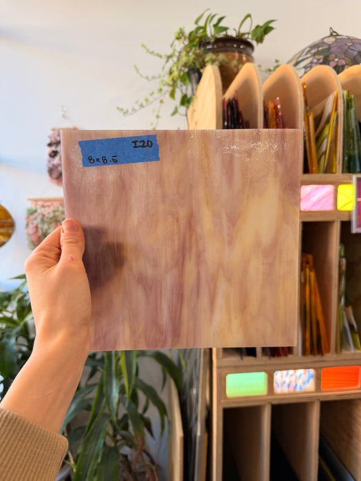 Purple Amber Mixed Kokomo Sheet Glass Colorado Glassworks