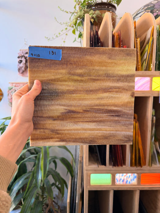 Brown Mixed Textured Wissmach Sheet Glass Colorado Glassworks