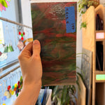 Pink Green Mixed Bullseye Fusible 90 COE Sheet Glass Colorado Glassworks 4.5x8.5in (BE-45133869)