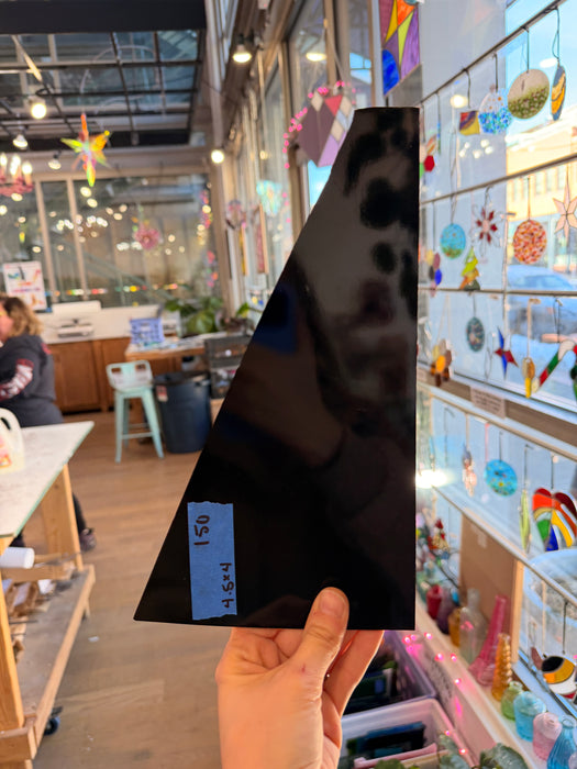 Black Solid Spectrum System 96 Sheet Glass Colorado Glassworks