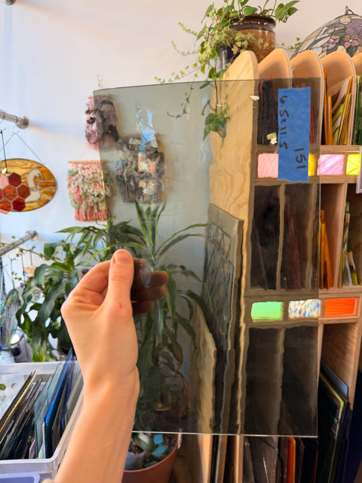 Smokey Gray Antique GNA Sheet Glass Colorado Glassworks