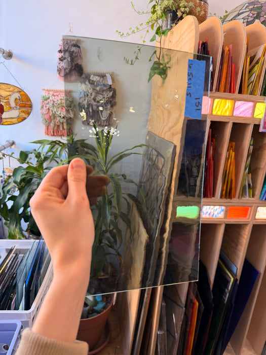 Smokey Gray Antique GNA Sheet Glass Colorado Glassworks