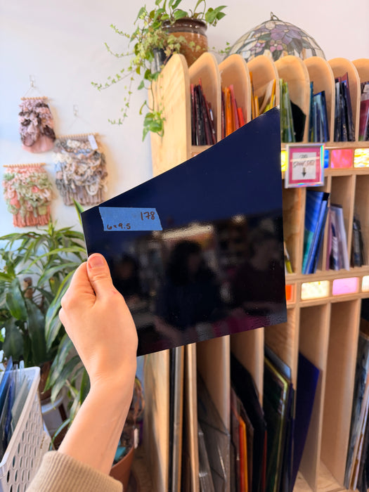 Black Solid Spectrum System 96 Sheet Glass Colorado Glassworks 6x9.5in (SP-92850733)