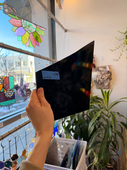 Black Solid Spectrum System 96 Sheet Glass Colorado Glassworks