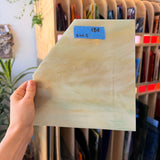 Wispy Tan Sea Green Kokomo Sheet Glass Armstrong I80 (8x4.5in)