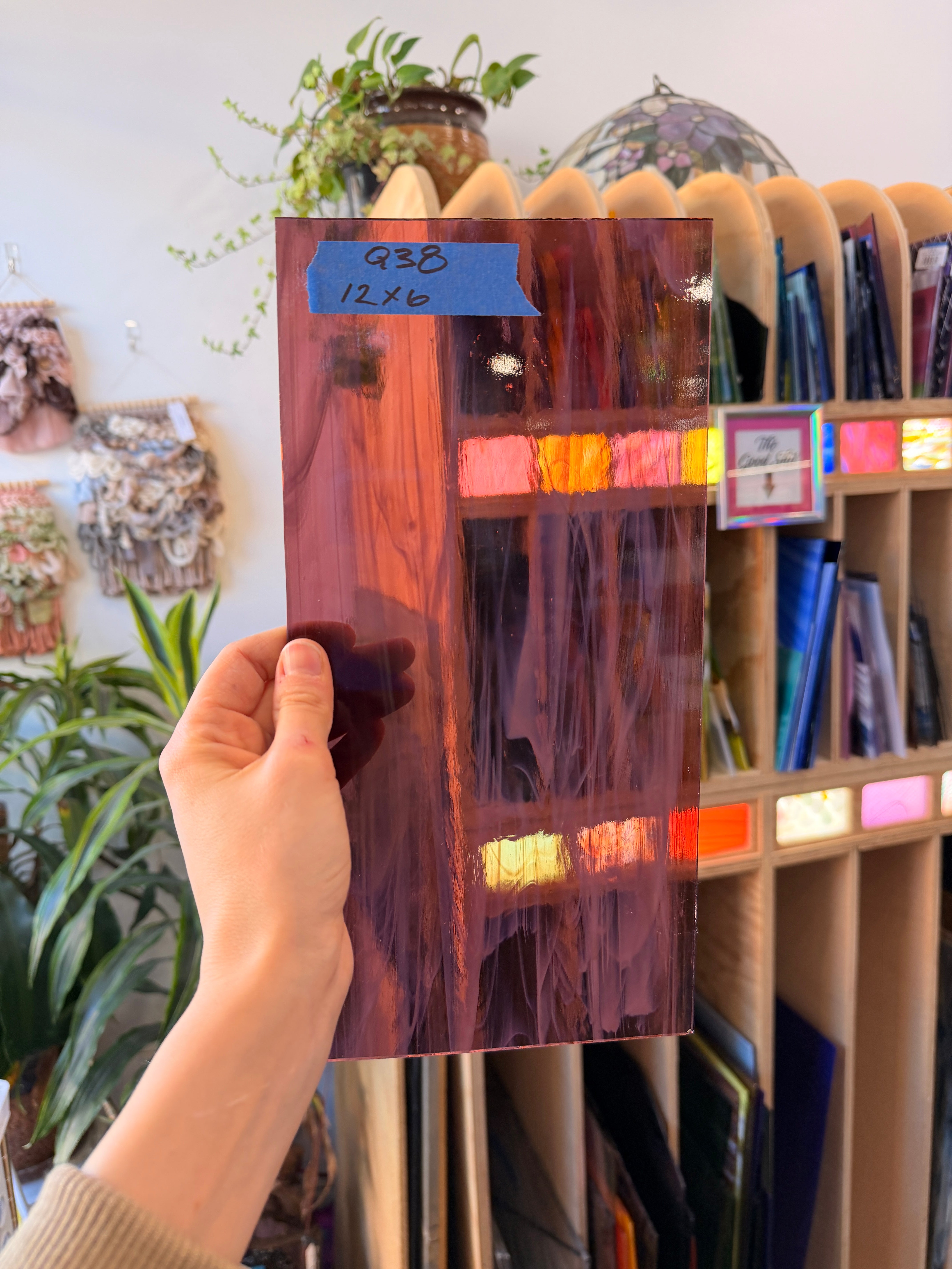 Medium Purple Wispy Spectrum Sheet Glass Colorado Glassworks