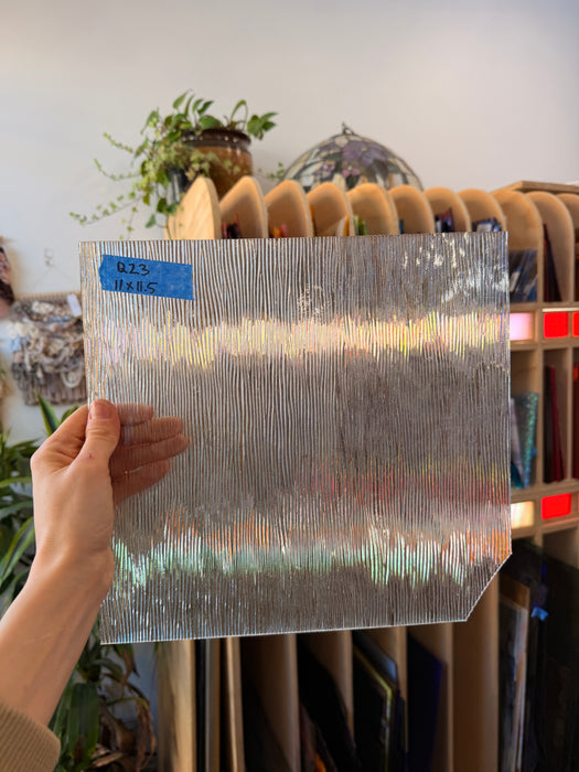 Clear Cord Spectrum Sheet Glass Colorado Glassworks 11x11.5in (SP-91339053)