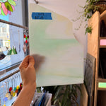 Wispy Tan Light Green Kokomo Sheet Glass Armstrong