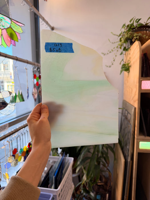 Wispy Tan Light Green Kokomo Sheet Glass Armstrong