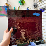 Dark Purple (Merlot) Waterglass Oceanside Fusible 96 COE (146W-F) Sheet Glass Colorado Glass Works