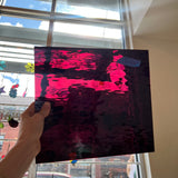 Dark Purple (Merlot) Waterglass Oceanside Fusible 96 COE (146W-F) Sheet Glass Colorado Glass Works