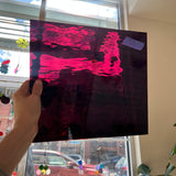 Dark Purple (Merlot) Waterglass Oceanside Fusible 96 COE (146W-F) Sheet Glass Colorado Glass Works