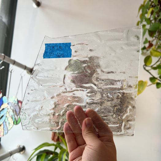 Antique Textured Clear Industrial Sheet Glass Colorado Glassworks