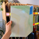 Wispy Tan Light Green Kokomo Sheet Glass Armstrong Q10 (12x8.5in)